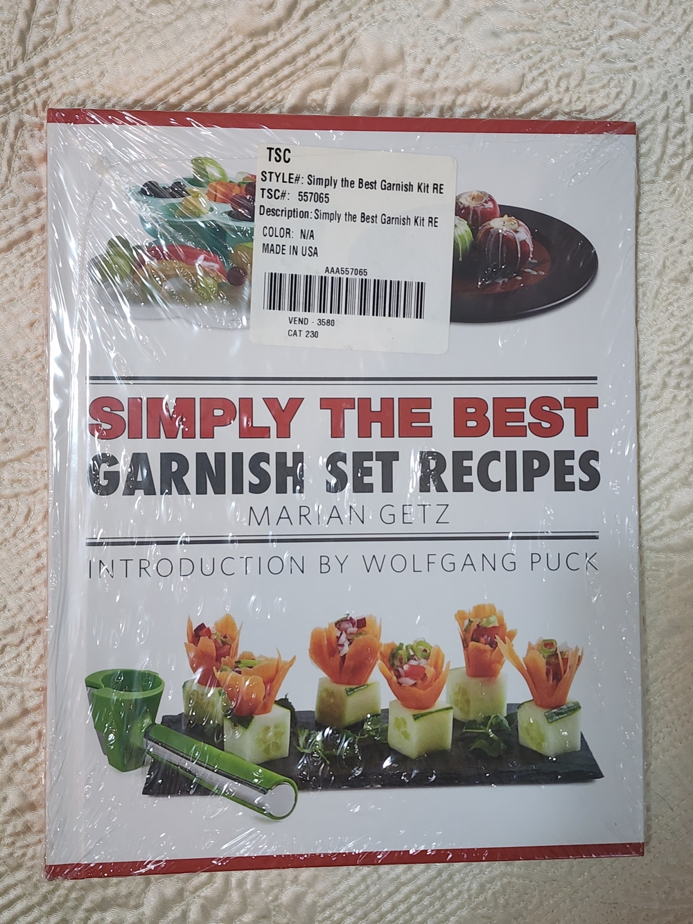 Simply The Best Garnish Set Recipes Cookbook - New Sealed
